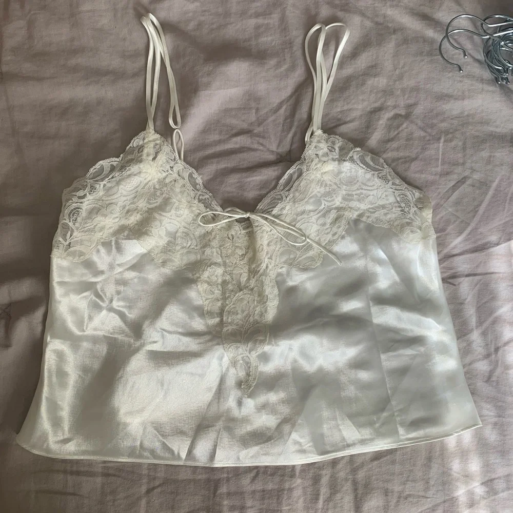 Vintage Victoria Secret Gold Label 80s 90s Satin Cami Set Size Medium - Picture 3 of 16